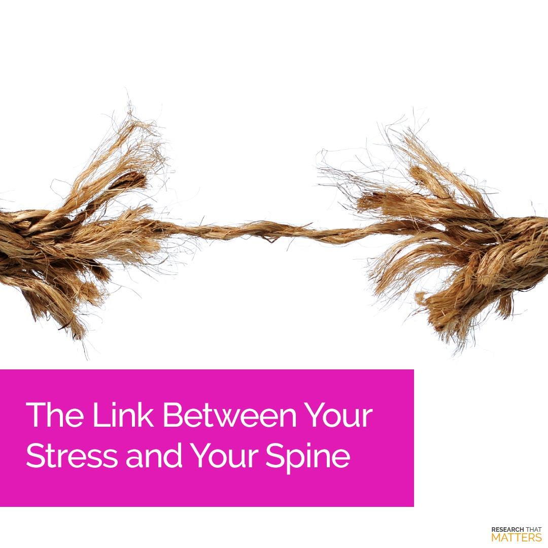 THE LINK BETWEEN YOUR STRESS AND YOUR SPINE